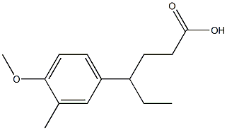 Benzenebutanoic acid, g-ethyl-4-Methoxy-3-Methyl结构式