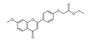 4'-Ethoxycarbonylmethoxy-7-methoxy-flavon Structure