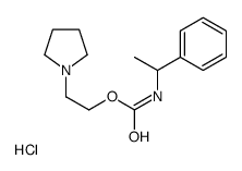 Carbamic acid, (1-phenylethyl)-, 2-(pyrrolidinyl)ethyl ester, hydrochl oride Structure