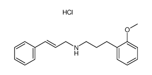 trans-cinnamyl-[3-(2-methoxy-phenyl)-propyl]-amine, hydrochloride Structure