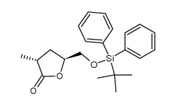 5-O-(tert-butyldiphenylsilyl)-2,3-dideoxy-2-C-methyl-D-threo-pentonic-γ-lactone结构式