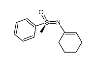 (S)-N-cyclohex-1-enyl-S-methyl-S-phenylsulfoximine Structure