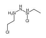 1-chloro-2-[[chloro(ethyl)silyl]amino]silylethane结构式