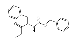 ((S)-1-Benzyl-2-oxo-butyl)-carbamic acid benzyl ester结构式