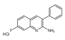 2-Amino-7-fluoro-3-phenylquinoline hydrochloride Structure