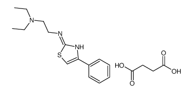 butanedioic acid,N',N'-diethyl-N-(4-phenyl-1,3-thiazol-2-yl)ethane-1,2-diamine Structure