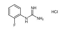 N-(2-FLUORO-PHENYL)-GUANIDINE HYDROCHLORIDE结构式