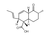 (1S,2R,4aS,6R,8aR)-1,6-dimethyl-5-oxo-2-((E)-prop-1-en-1-yl)-1,2,4a,5,6,7,8,8a-octahydronaphthalene-1-carboxylic acid结构式