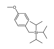 (4-methoxyphenyl)methyl-tri(propan-2-yl)silane Structure