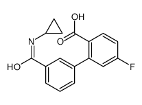 2-[3-(cyclopropylcarbamoyl)phenyl]-4-fluorobenzoic acid结构式