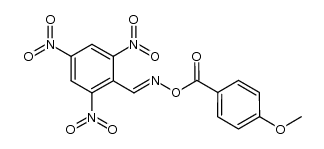 (E)-2,4,6-trinitrobenzaldehyde O-(4-methoxybenzoyl) oxime结构式