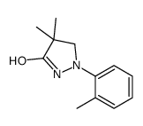 4,4-dimethyl-1-(2-methylphenyl)pyrazolidin-3-one Structure