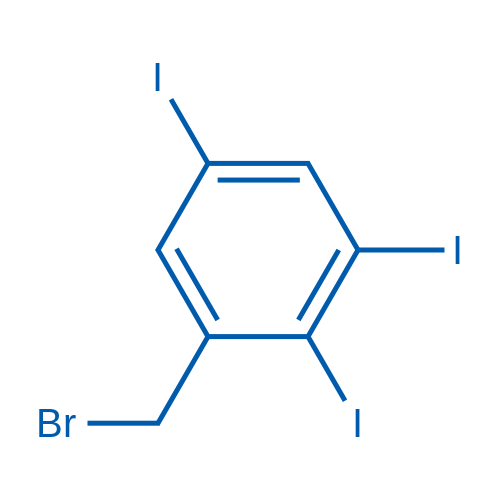 1-(Bromomethyl)-2,3,5-triiodobenzene Structure