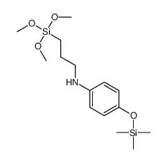 N-(3-trimethoxysilylpropyl)-4-trimethylsilyloxyaniline Structure