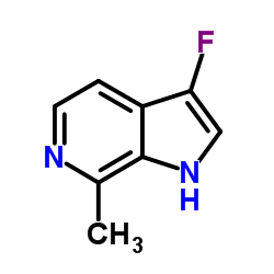 3-Fluoro-7-methyl-1H-pyrrolo[2,3-c]pyridine Structure