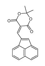 5-(acenaphthylen-1'-ylmethylene)-2,2-dimethyl-1,3-dioxan-4,6-dione Structure