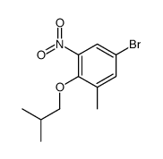 5-Bromo-2-isobutoxy-3-nitrotoluene structure