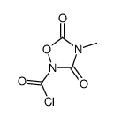 1,2,4-Oxadiazolidine-2-carbonyl chloride, 4-methyl-3,5-dioxo- (9CI) Structure