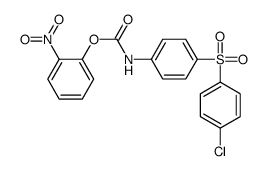 (2-nitrophenyl) N-[4-(4-chlorophenyl)sulfonylphenyl]carbamate Structure