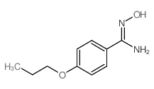 N'-Hydroxy-4-propoxybenzenecarboximidamide Structure