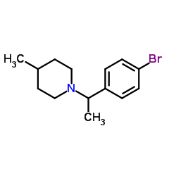 1-[1-(4-Bromophenyl)ethyl]-4-methylpiperidine结构式