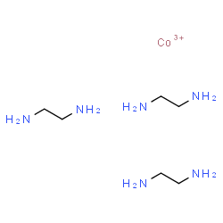 tris(ethylenediamine)cobalt(III) structure