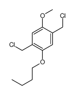 1-butoxy-2,5-bis(chloromethyl)-4-methoxybenzene结构式