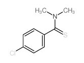 Benzenecarbothioamide,4-chloro-N,N-dimethyl- structure