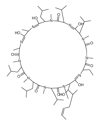 N-methyl-valyl-4-cyclosporin A structure