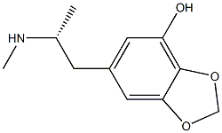 (R)-6-(2-Methylamino-propyl)-benzo[1,3]dioxol-4-ol Structure