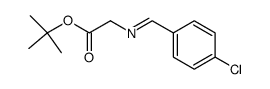 {[1-(4-chlorophenyl)methylidene]amino}acetic acid tert-butyl ester Structure