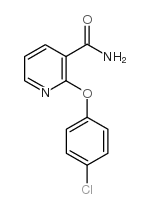 2-(4-氯苯氧基)烟酰胺结构式