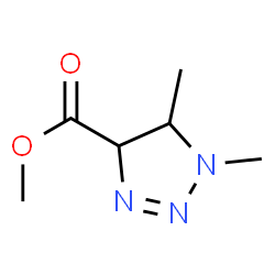 1H-1,2,3-Triazole-4-carboxylicacid,4,5-dihydro-1,5-dimethyl-,methylester structure