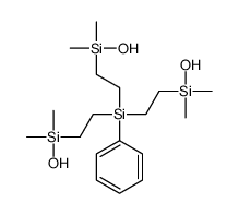 tris[2-[hydroxy(dimethyl)silyl]ethyl]-phenylsilane结构式