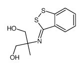 2-(1,2-benzodithiol-3-ylideneamino)-2-methylpropane-1,3-diol结构式