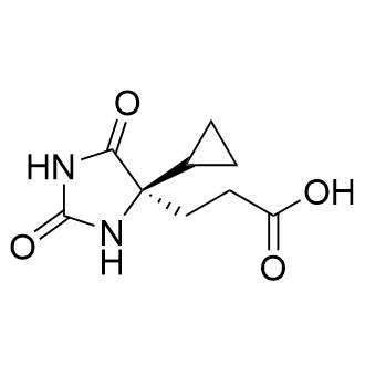 (R)-3-(4-环丙基-2,5-二氧杂咪唑啉-4-基)丙酸图片