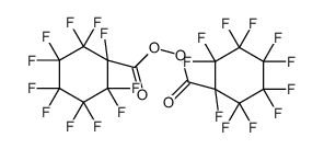 (1,2,2,3,3,4,4,5,5,6,6-undecafluorocyclohexanecarbonyl) 1,2,2,3,3,4,4,5,5,6,6-undecafluorocyclohexane-1-carboperoxoate结构式