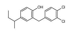 4-butan-2-yl-2-[(3,4-dichlorophenyl)methyl]phenol Structure