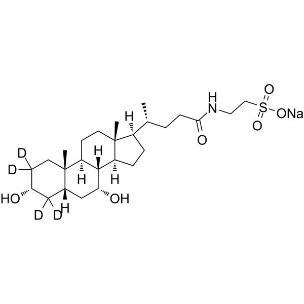 Taurochenodeoxycholic acid D4 sodium图片