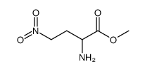 Butanoic acid, 2-amino-4-nitro-, methyl ester (9CI) structure