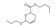 3,6-Dihydro-6-propoxy-2H-pyran-2-carboxylic acid butyl ester Structure