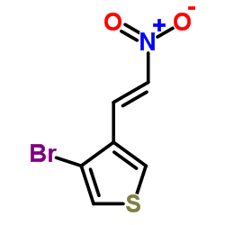 3-Bromo-4-[(E)-2-nitrovinyl]thiophene结构式