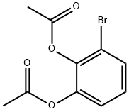 1,2-Benzenediol, 3-bromo-, 1,2-diacetate Structure