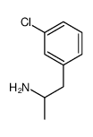 1-(3-chlorophenyl)propan-2-amine结构式