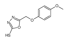 5-[(4-methoxyphenoxy)methyl]-3H-1,3,4-oxadiazole-2-thione结构式