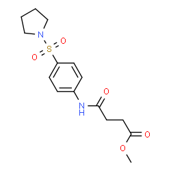 Methyl 4-oxo-4-{[4-(1-pyrrolidinylsulfonyl)phenyl]amino}butanoate picture