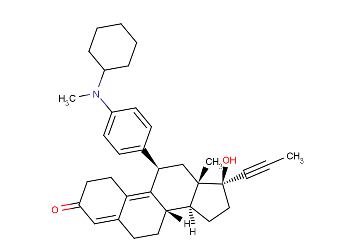 Cymipristone结构式