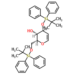 3,6-二-O-(叔丁基二苯基硅基)-D-半乳醛结构式