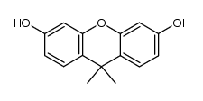 9,9-dimethyl-xanthene-3,6-diol结构式