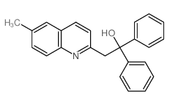 2-(6-methylquinolin-2-yl)-1,1-diphenyl-ethanol结构式